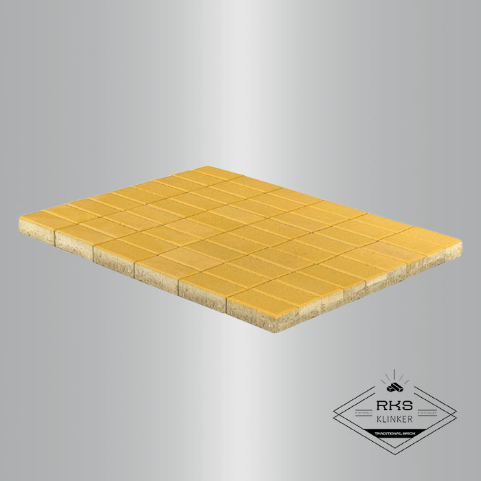 Тротуарная плитка BRAER, Прямоугольник, Жёлтый, 200х100 мм в Симферополе